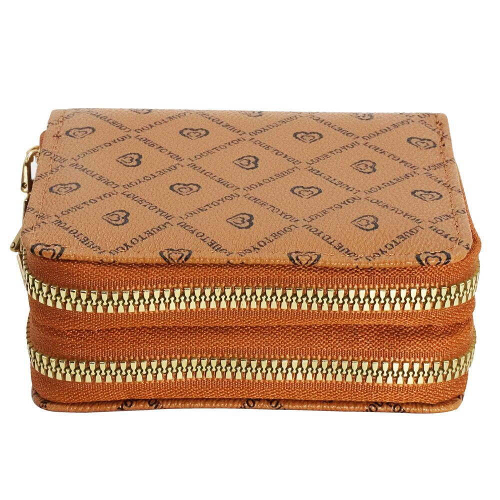 1678 ' credit card small wallet, double zipper large capacity card storage